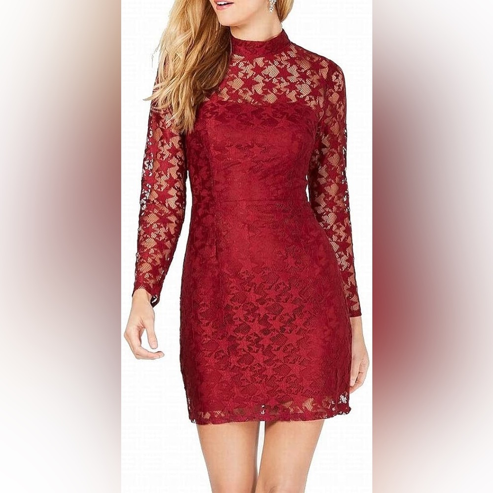 Betsey Johnson Stars Red Lace dress